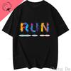 Casual Loose Camisetas Run Running T Shirt Summer New Arrival Hot Sale Short Sleeve Graphic T Shirts