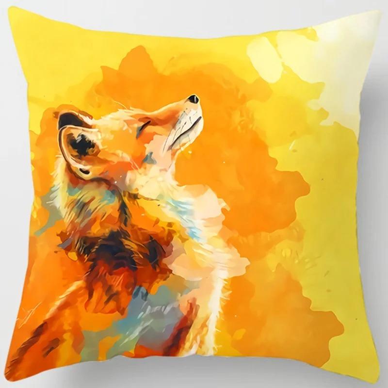 

Оранжевая наволочка для офиса, гостиной, автомобиля, украшения для дома, наволочка 40x40cm