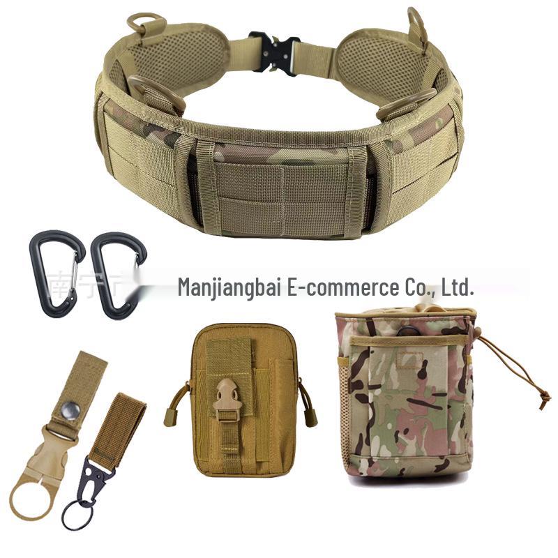 Tactical Outdoor Multifunction Waistband with Molle Accessories for CS Competitions