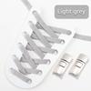 No Tie Shoelaces for Sneakers Flat Shoe Laces Elastic Metal Lock Convenient Personality Lazy Shoelace Rubber Band 1 Pair
