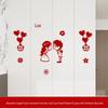 Wedding Room & Wardrobe Decor Set: Groom's Bedroom Double Happiness Stickers
