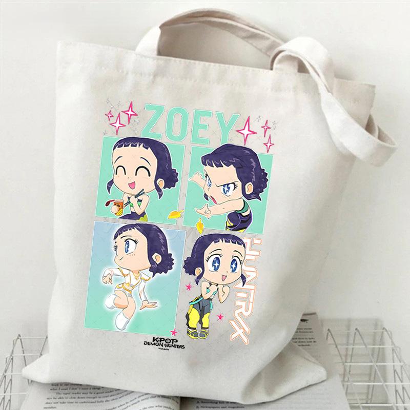 KPop Demon Hunters Student Everyday Versatile Shoulder Bag Fashion Demon Hunters Canvas Bag
