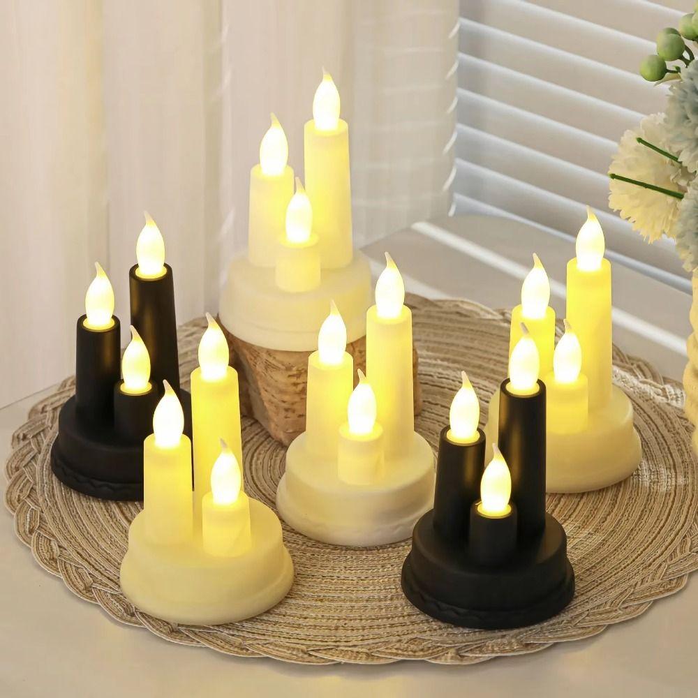 Taper LED Flameless Candle Flickering Battery Operated Candle Electronic Candle Light  Home Décor