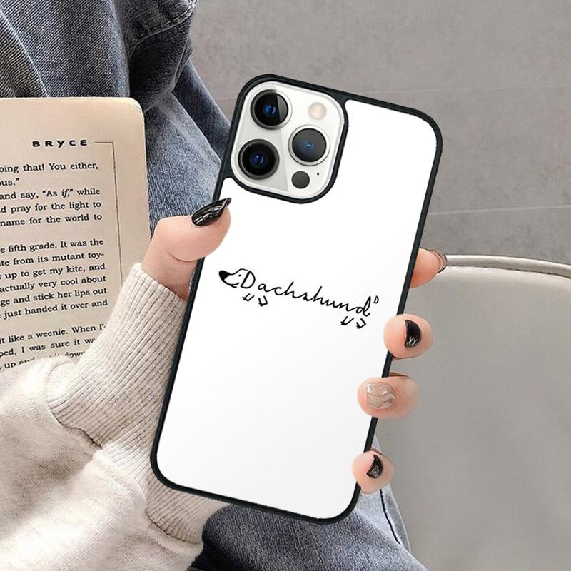 Dackel Würstchen Kunst Handyhülle für iPhone 17 Air 16 16e 15 Plus für Apple 13 11 12 14 Pro Max Hülle coque Schale
