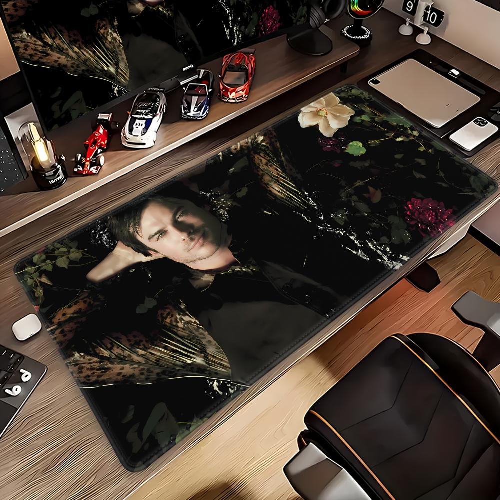Damon Salvatore Vampire Diaries MousePad Nonslip LockEdge PC Laptop Accessories Rubber Office Keyboard Game XXL DeskMat HYBXAXC