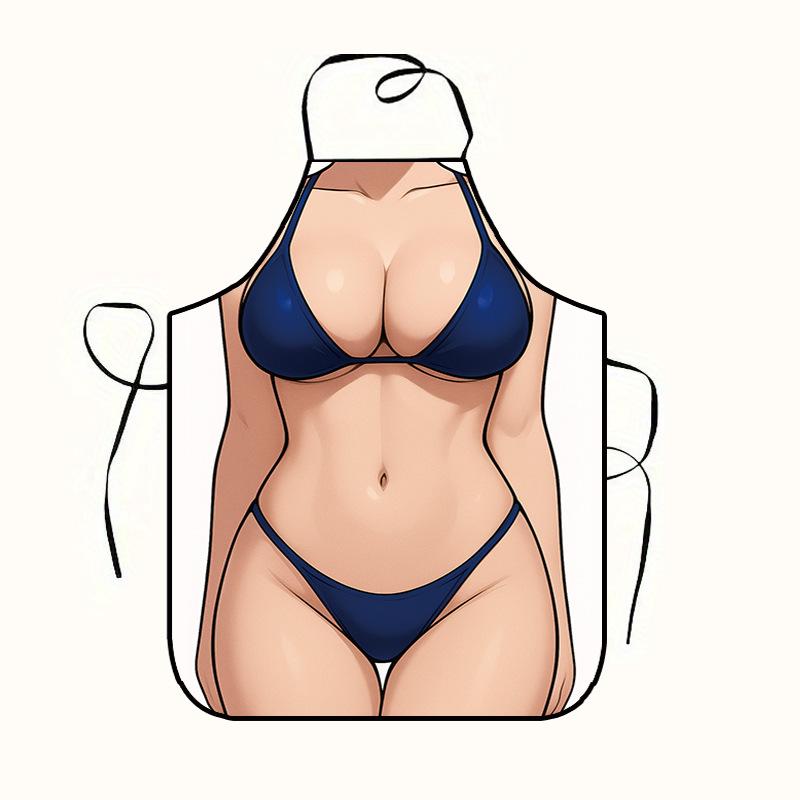 

Men s And Women s Aprons, Quirky And Novel Aprons, Party Sexy Aprons One Size синій