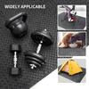 10Pcs Non-Slip Exercise Mat Suitable for Dumbbells and Barbells Shock-Absorbing Design Anti-Fall Buckle EVA Rubber Gym Floor Mat