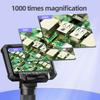 Digital Microscope 4.3 Inch IPS Screen 1000X Coin Microscope With/No Lights 1080P HD View Video Microscope for PCB Coins Plants