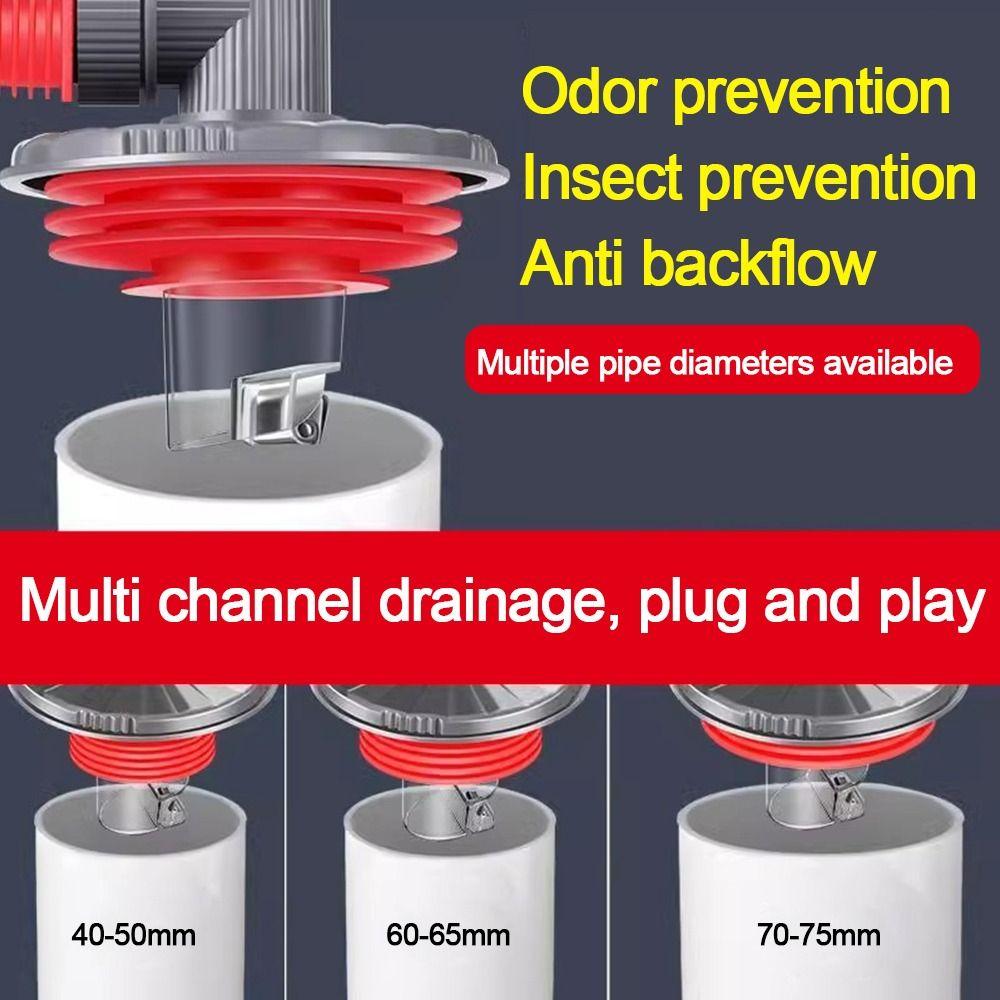 Snap Joint Washing Machine Floor Drain Cover Insect Prevention Anti-Overflow Pipe Connector Anti-odor Sealing Ring Hardware