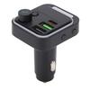 Bluetooth Car Adapter Dual Port Fast Charging Multifunctional FM Transmitter Wireless Radio Adapter 1PC