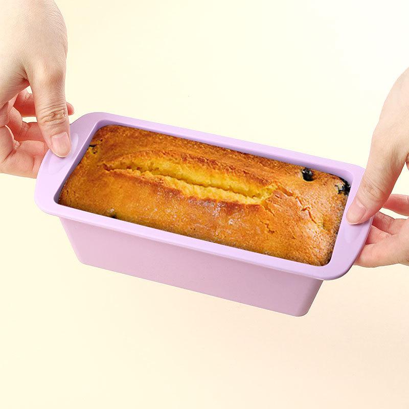11 zoll Rechteckige Silikon Brot Pan Form Laib Toast Brot Pfannen Lange Platz Backform für Gerichte
