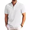 Men's 2025 Vintage Striped Cotton Linen Henley Shirt - Casual Loose Fit