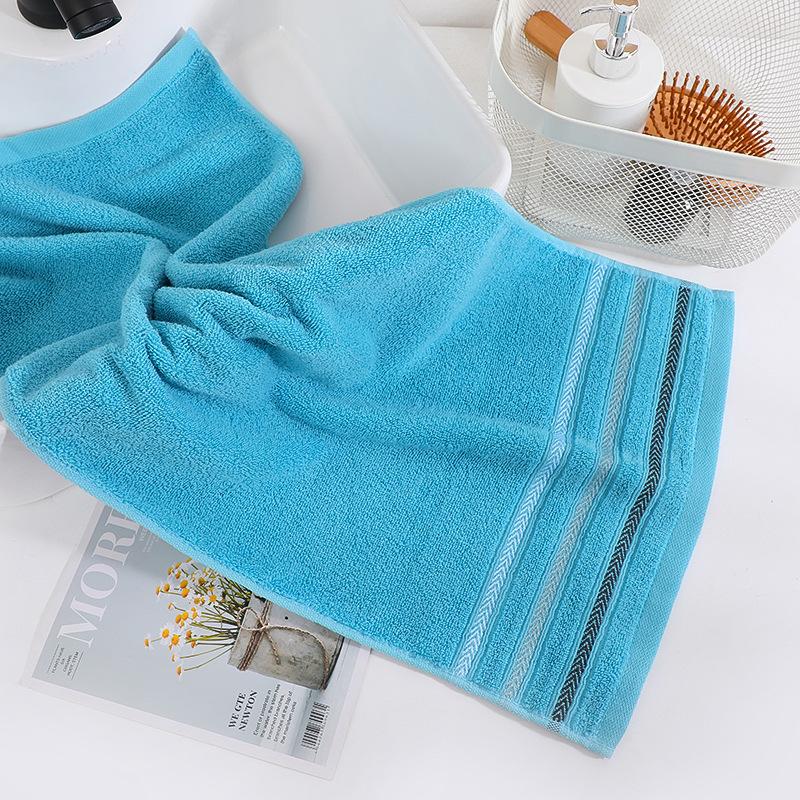 

Набор из 2/4 утолщенных хлопковых полотенец, супервпитывающие спортивные банные полотенца для йоги, быстросохнущие портативные многофункциональные полотенца для дома 34x74cm 2pcs