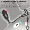 Vibrating Anal Plug Butt Plug Remote Control Prostate Massager Anal Vibrator with Penis Ring Perineum Stimualtor Sex Toy for Men