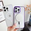 Applicable To Apple 16 Mobile Phone Case IPhone 15 Color Two-in-one Magnetic Case 13Pro Frosted Skin Feeling Protective Case