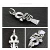 Pe2196 Silver Accessories Necklace for Ankh Egyptian Pendant Top Only [Brand Name 2PIECES] Men, (Egyptian Cross), Mythology,