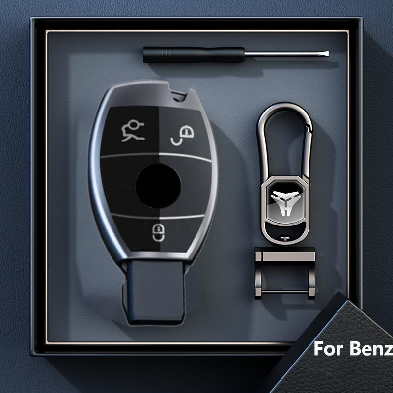 Titanium Gray Remote Car Key Case Cover for Mercedes Bnez CLA GLC GLA GLK W203 W210 W211 W204 W176 A B C R Class AMG Accessories