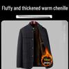 2025 Bestselling Dad Style Woolen Coat: Thick Chenille Stand-Up Collar Jacket for Middle-Aged & Elderly, Autumn/Winter Collection