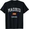 Madrid Spain Espana Vintage Athletic Sports Design T-Shirt