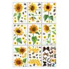 9 Sheets Reusable Spring Window Clings Sticker with Bright Color and Rich Pattern for Shopkeepers and Home Decoration