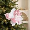 Warm Christmas Flower Pendant: DIY Artificial Tree Insert Decoration