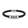 Personalized Norse Viking Runes Amulet Bracelet Leather Wristband With Futhark Rune Bead In Your Choice Viking Jewelry