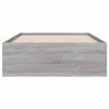 Bed Frame with Storage Concrete Grey 80 x 200 cm Engineered Wood