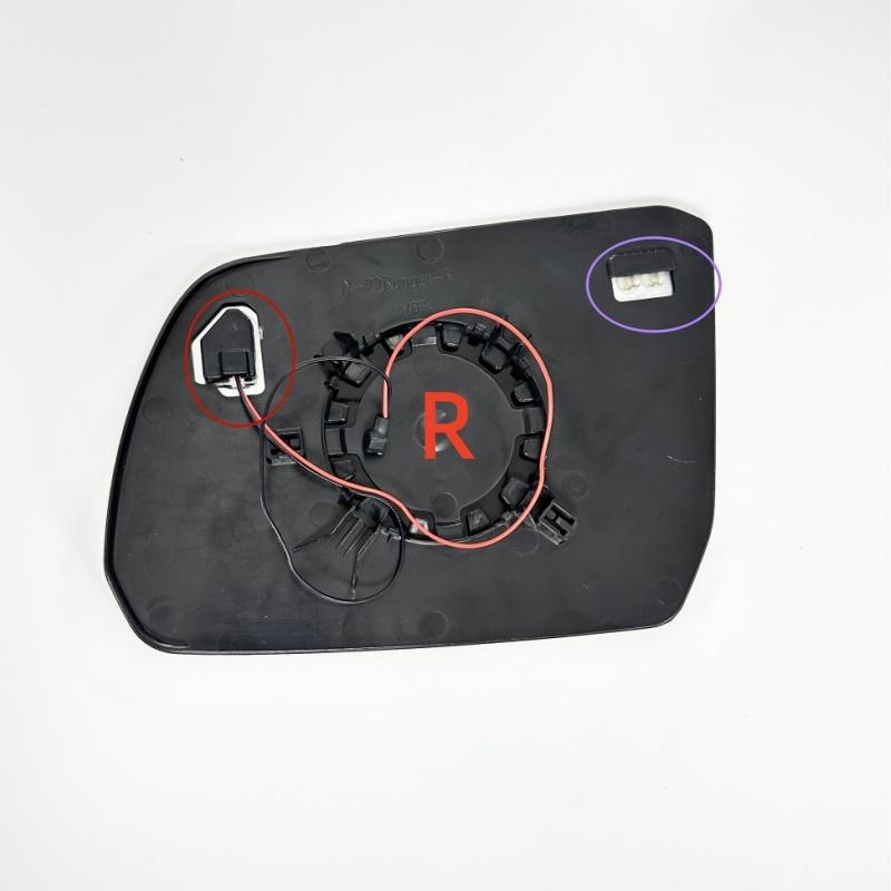 For Ford Ranger 2023-2025 Left Right Side Rear View Lens Split Mirror Blind Spot Heated Glass Rearview Lens Accessories Auto
