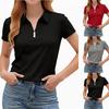 Damen V-Ausschnitt Shirt Lässig Elegant Boho Farb T-Shirt Top