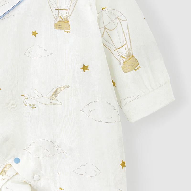TONGTAI Baby Spring/Autumn Cotton Gauze Long-Sleeve Romper