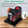 7 Speed Multifunctional Belt Sander Adjustable Vertical Belt Sanding Polishing Machine Small Desktop Grinder