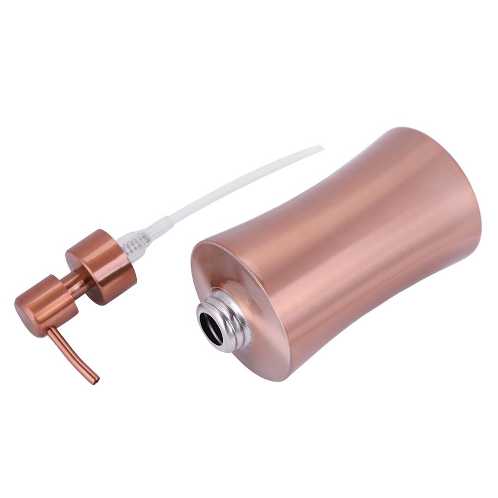 304 Stainless Steel Soap Liquid Shampoo Lotion Dispenser Home Hotel Bathroom Accessory (400ml)