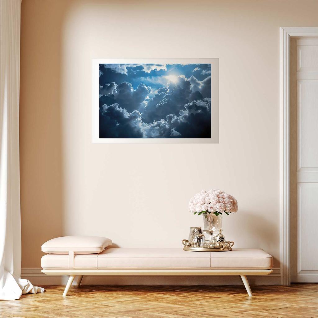 Poster - Animated Scenery: Sun Fighting With Clouds