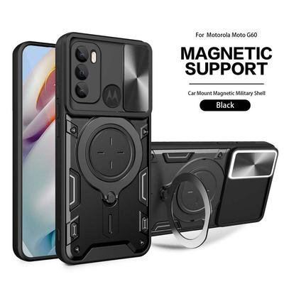 Magsafe Magnetic Camera Protection Case For Moto G32 G73 G60 G22 G53 G84 G14 G23 G52 E20 E30 E40 E22 E32S Metal Ring Back Cover