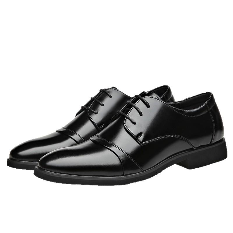 Men's leather shoes summer new leather black business dress leather shoes