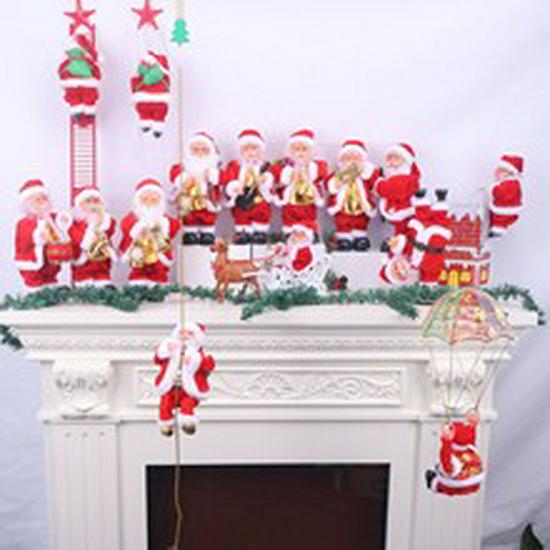 Weihnachtsmann Kletterseil und Leiter Dekoration