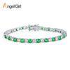 4mm Round Zircon Infinity Clasp Copper Tennis Bracelet - Fashion Design Bestseller