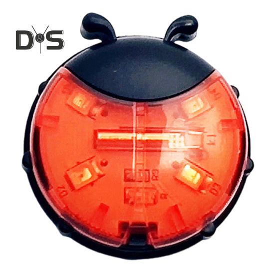 

Детский светильник со спицами для беговела, водонепроницаемая лампа в форме божьей коровки, декоративная лампа для колеса горного велосипеда, светодиодная сигнальная лампа для ночной езды, аксессуары для велосипеда красный