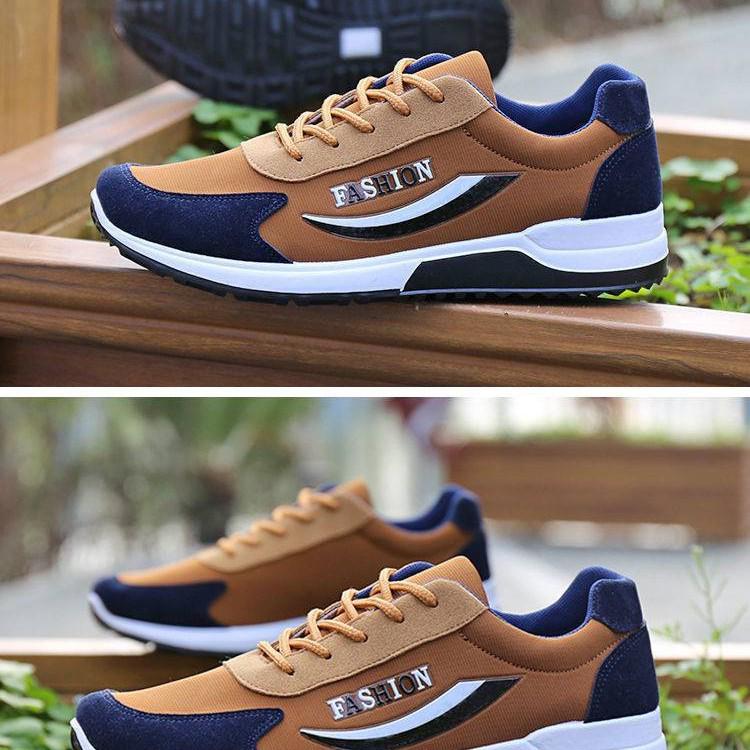 Scarpe Casual Traspiranti in Tessuto Primaverile da Uomo con Suola Spessa - Sneakers alla Moda per Viaggio e Sicurezza