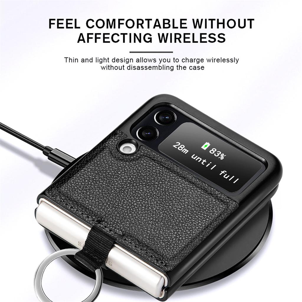 Hot-selling in Japan and South Korea, applicable to Samsung z flip 1/1 ring mobile phone case flip1 folding screen protective case