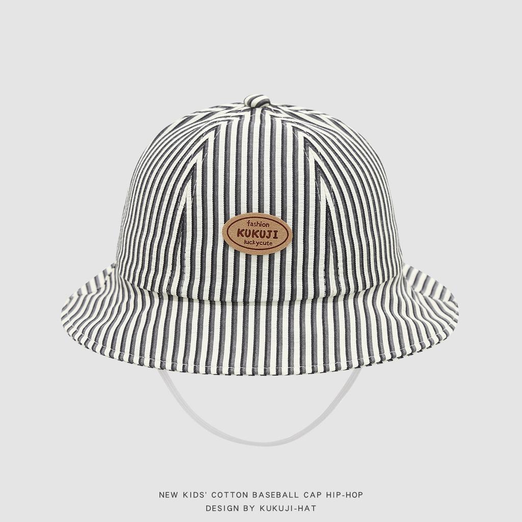 Kids Fisherman Hat 50cm 1-3 Years Striped Baby Cap Spring Summer Boys Girls Sun Hat Outdoor Beach Travel Trendy Personalized