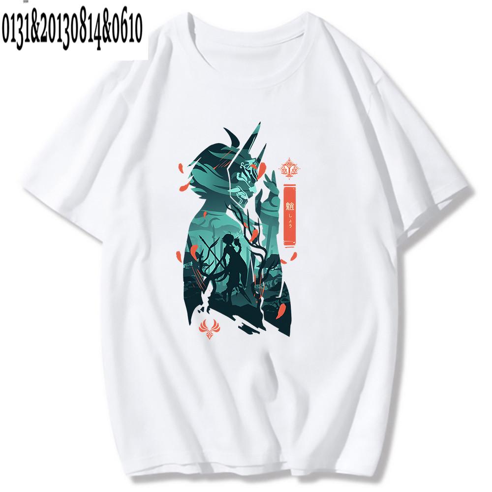 Trička Genshin Impact Printing Trička Xiao Venti Print Trička Hu Tao Zhong Li Grafika Kaedehara Kazuha Raiden Shogun Trička