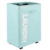 Oxford Cloth Folding Storage Basket with Wheels - Ideal for Laundry, Yoga Mats, and Household Items.