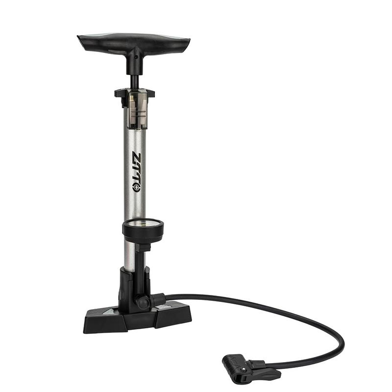 ZTTO Fahrradpumpe 160PSI Hochdruck-Luftpumpe Tragbarer Fahrradreifenfüller mit Manometer Passt für Presta & Schrader Ventile