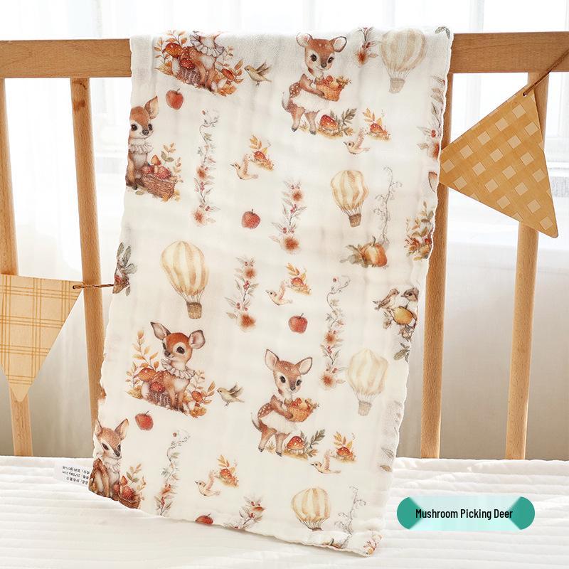 Summer Infant Face Wash & Bib: Six-Layer Gauze Baby Towel