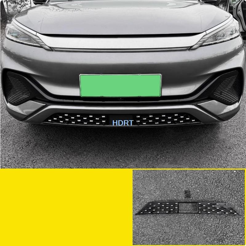 For BYD Atto 3/Yuan Plus + Car Style Front Racing Grills Cover Water Tank Ect Proof Net Protector Decoration Accessories