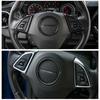 Carbon Fiber Interior Steering Wheel Cover Trim Frame For Chevy Camaro 2017+