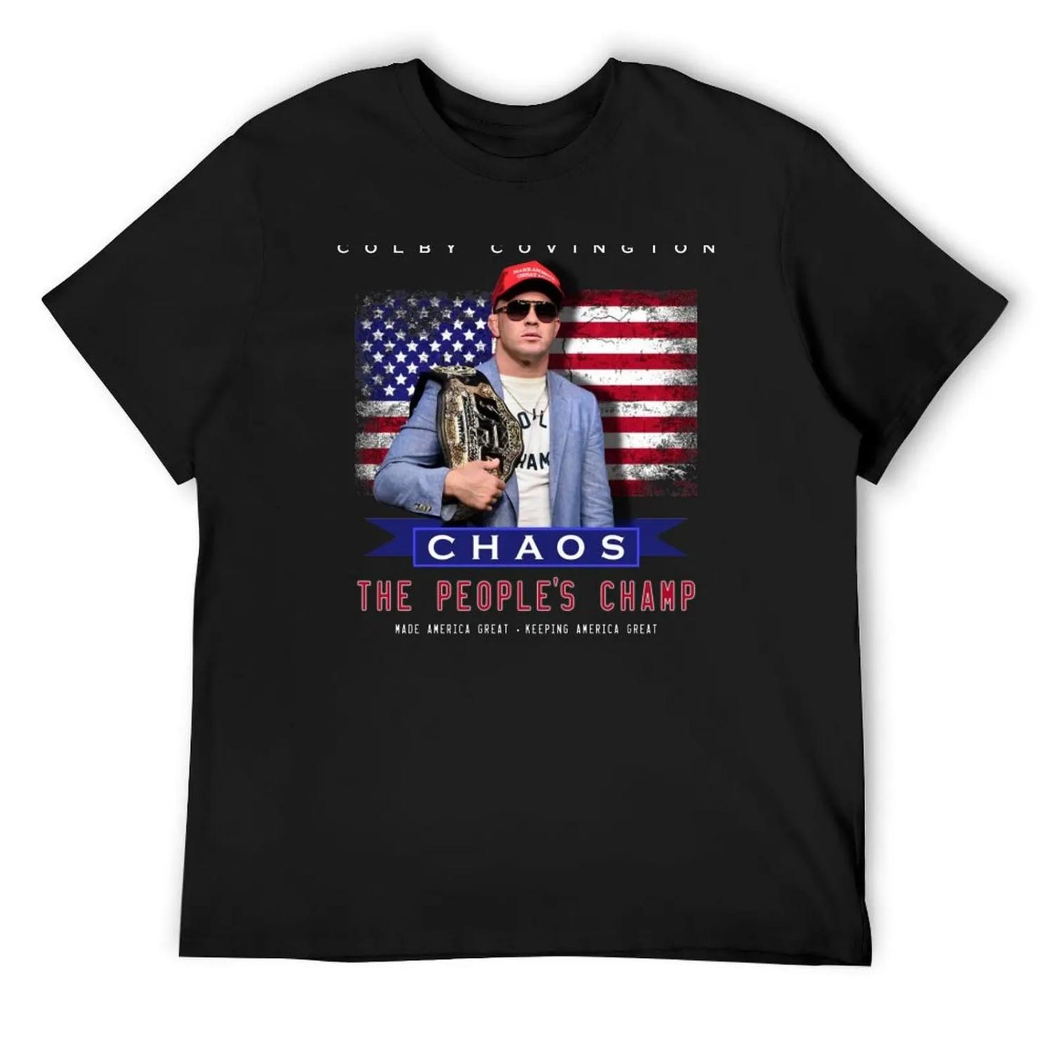 Colby Covington T-Shirt Clothing clothes funny shirt cotton mens funny t shirts XXXXXL чёрный