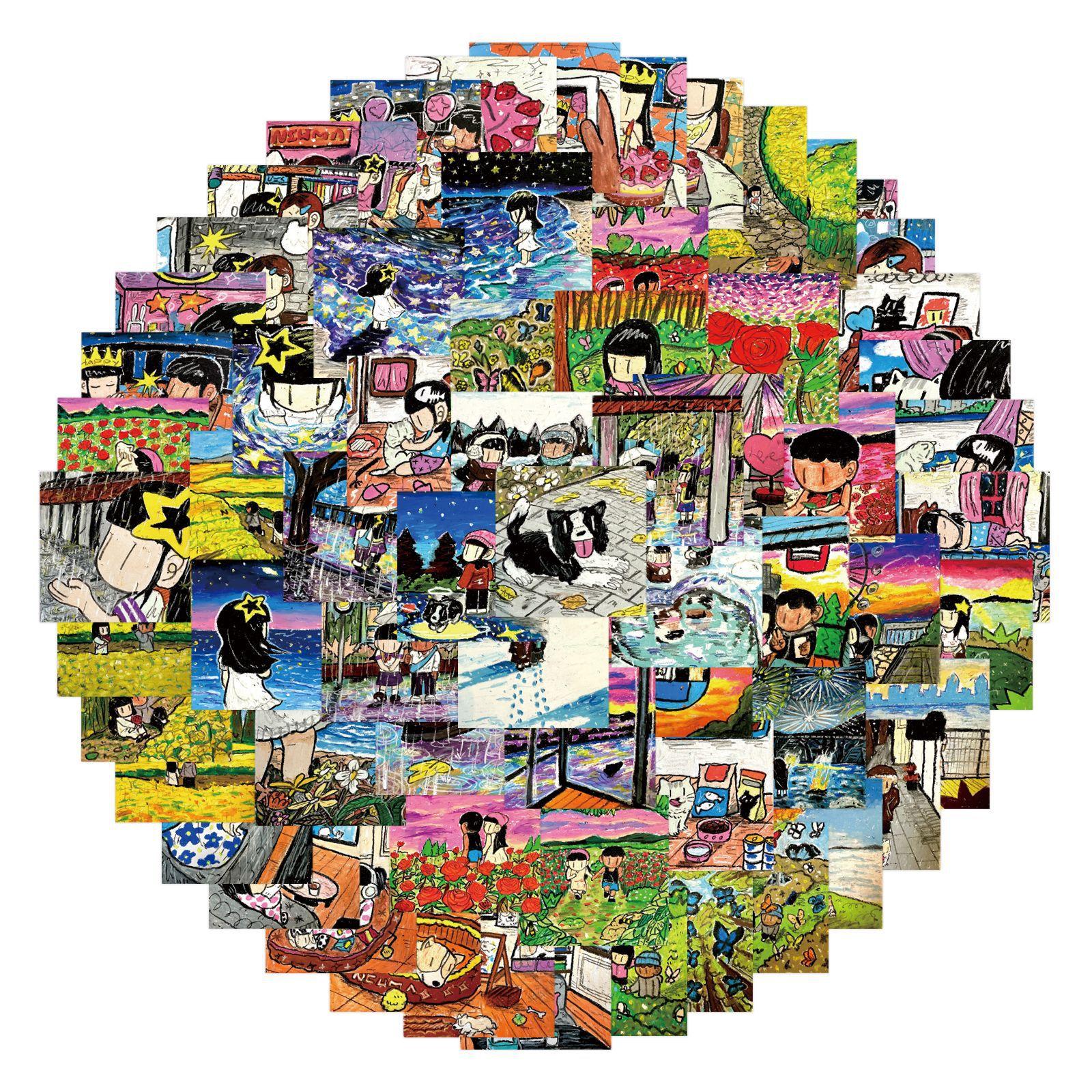 

80 New Models Newmasus Graffiti Stickers Decorate Refrigerator Scooter DIY Personality Stickers