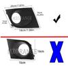 Front Fog Light Cover For Nissan Tiida Latio Style 2007 -2011 Headlights cover Case Lamp Hood Frame Accessories Parts 62257EM30A
